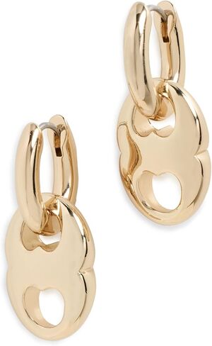 Tory Burch Women's Small Gemini Link Hoop Earrings in Saudi Arabia