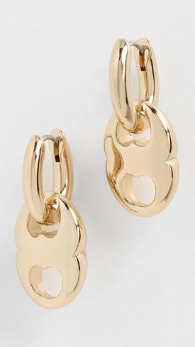 Tory Burch Women's Small Gemini Link Hoop Earrings in Saudi Arabia