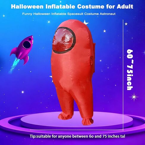 Inflatable Costume for Adults Funny Halloween Spacesuit Costume for Astronaut Enthusiasts in Saudi Arabia