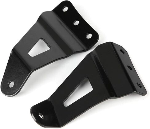 KIMISS Curved LED Light Bar Brackets, 52in 1 Pair of Upper Windshield Metal Lamp Support Bracket for Ford F250 F350 4WD 2WD 1999‑2015 in Saudi Arabia