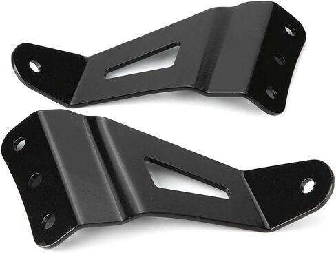 KIMISS Curved LED Light Bar Brackets, 52in 1 Pair of Upper Windshield Metal Lamp Support Bracket for Ford F250 F350 4WD 2WD 1999‑2015 in Saudi Arabia