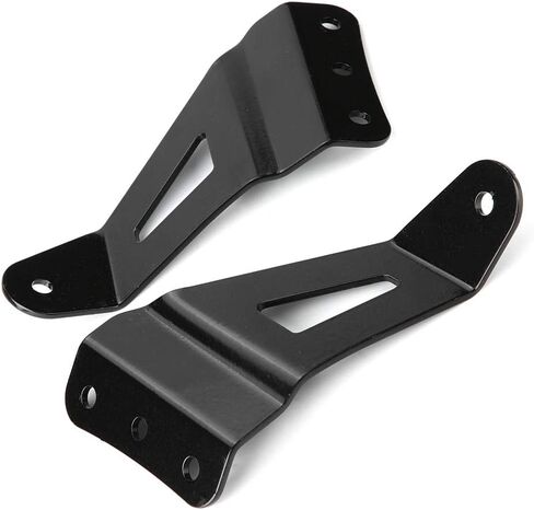 KIMISS Curved LED Light Bar Brackets, 52in 1 Pair of Upper Windshield Metal Lamp Support Bracket for Ford F250 F350 4WD 2WD 1999‑2015 in Saudi Arabia