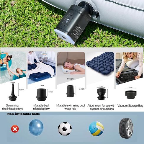 Vacuum Bags for Travel Luggage with Pump, Reusable Space Saver Waterproof Compression Bags for Suitcase,Travel Backpack, Vacuum Seal Packing cube for Storage Organizer Cloth Packing(2PCS + 1PUMP-17L) in Saudi Arabia
