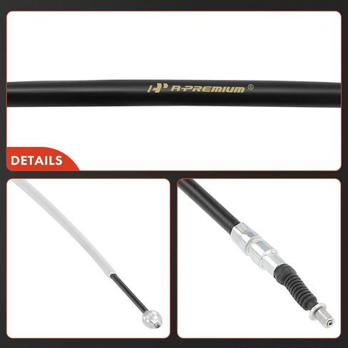 مجموعة كابل فرامل الانتظار للسائق الخلفي وجانب الركاب A-Premium متوافقة مع موديلات BMW: 525i 2003-2007، 525xi 2006-2007، 530i 2003-2007، 530xi 2006-2007، 545i 2004-2005، 550i 2006، 2-PC تعيين in Saudi Arabia