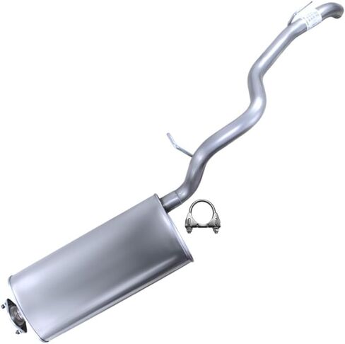 Northeastern Exhaust | Stainless Steel Muffler & Tail Pipe Exhaust System Kit Compatible for 2005-2006 Jeep Liberty 2.8L | Free Clamp Included | Automotive Replacement Part in Saudi Arabia