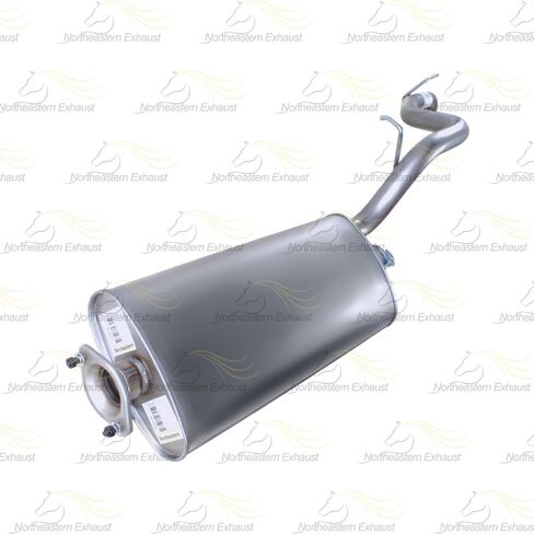 Northeastern Exhaust | Stainless Steel Muffler & Tail Pipe Exhaust System Kit Compatible for 2005-2006 Jeep Liberty 2.8L | Free Clamp Included | Automotive Replacement Part in Saudi Arabia