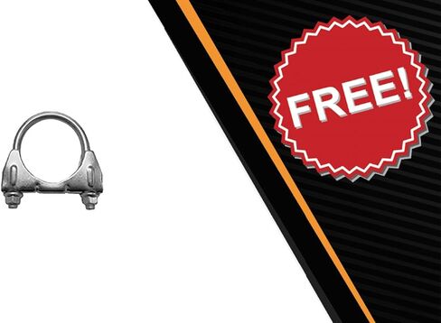 Northeastern Exhaust | Stainless Steel Muffler & Tail Pipe Exhaust System Kit Compatible for 2005-2006 Jeep Liberty 2.8L | Free Clamp Included | Automotive Replacement Part in Saudi Arabia