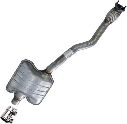 Northeastern Exhaust | Stainless Steel - Exhaust Muffler Compatible for Audi A4 2009-2013, A4 Quattro 2009-2012, A5. A5 Quattro 2010-2011 2.0L | Automotive Replacement Part | Free Sleeve Included in Saudi Arabia