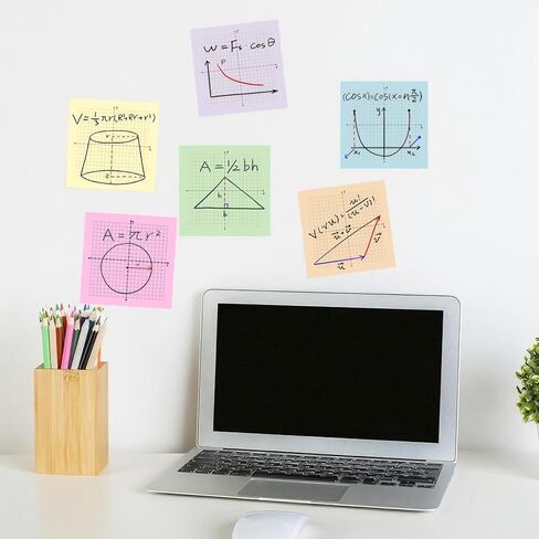 6 منصات رسم بياني ورق الملاحظات اللاصقة 4 × 4 بوصة ، ورسم بياني ملاحظات لزجة ، ورسم بياني للرياضيات ، وملاحظات صخرية للرياضيات ، وملاحظات شبكية لزجة ، ومفاتح الشبكة المصغرة ، 20 × 20 in Kuwait