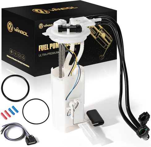 Electric Fuel Pump Assembly Compatible with 2000-2005 Chevy Cavalier Classic Malibu Oldsmobile Alero Pontiac Grand Am Sunfire L4 V6 2.2L 2.4L 3.4L Replace E3507M VANBOL0058 with Pressure Sensor in Saudi Arabia