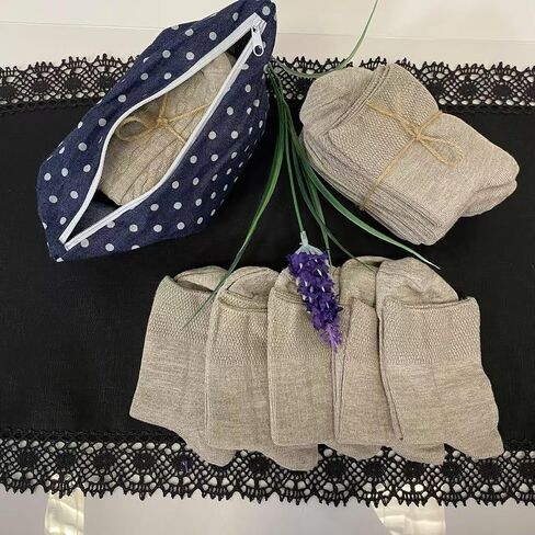 Hemp Organic Linen Crew Socks, Light Gray, Stockinette Knit, Casual Comfort, 5 Pack in Saudi Arabia