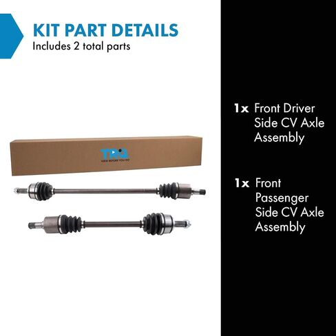 TRQ Front CV Axle Shaft Assembly Set Driver & Passenger Side Compatible with 2015-2020 Honda Fit in Saudi Arabia
