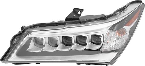 مجموعة المصابيح الأمامية LED الكاملة لـ 2014-2016 Acura MDX، نماذج LED فقط، المصابيح الأمامية اليسرى + اليمنى مع المصابيح، الاستبدال المباشر in Kuwait