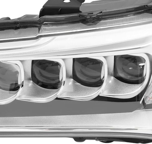 مجموعة المصابيح الأمامية LED الكاملة لـ 2014-2016 Acura MDX، نماذج LED فقط، المصابيح الأمامية اليسرى + اليمنى مع المصابيح، الاستبدال المباشر in Kuwait