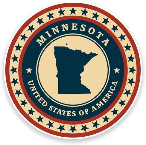 Minnesota USA Round Metal 0.75" Lapel Pin Hat Shirt Pin Tie Tack Pinback in Saudi Arabia
