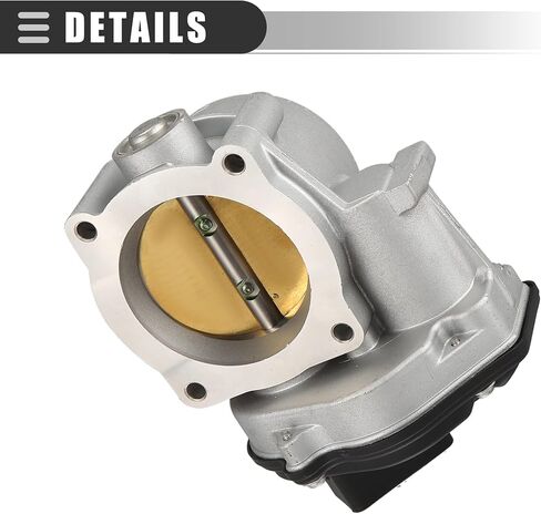 Motoforti Electronic Throttle Body Assembly for Ford F-150 STX, XL, XLT 4.6L V8 - Gas 2004-2010, Metal, Plastic,Silver Tone, Black Replace 7T4Z9E926FA in Saudi Arabia