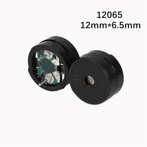 10pcs 12065 12085 12095 12mm*6.5mm/12MM*8.5MM/12mm*9.5mm Passive Buzzer AC 2KHz 3-12V Universal Electromagnetic Impedance 16R(12065) in Saudi Arabia
