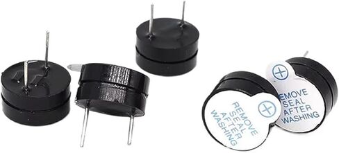 10pcs Ultra Thin 12065 12mm*6.5mm Active Buzzer 3V 5V 12V Magnetic Long Continous Beep Tone Sounder(12065 5V) in Saudi Arabia