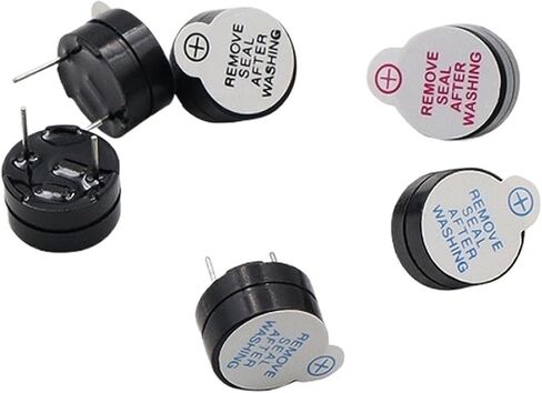 10pcs Ultra Thin 12065 12mm*6.5mm Active Buzzer 3V 5V 12V Magnetic Long Continous Beep Tone Sounder(12065 5V) in Saudi Arabia