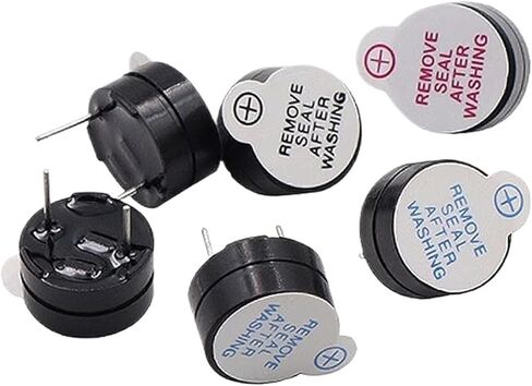 10pcs Ultra Thin 12065 12mm*6.5mm Active Buzzer 3V 5V 12V Magnetic Long Continous Beep Tone Sounder(12065 5V) in Saudi Arabia
