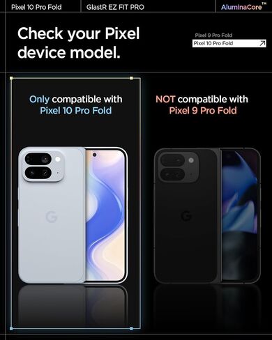 Spigen Tempered Glass Screen Protector [GlasTR EZ FIT] designed for Pixel 9 / Pixel 9 Pro [Case Friendly] - 2 Pack in Saudi Arabia