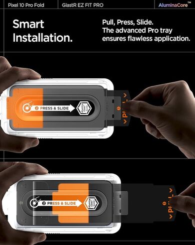 Spigen Tempered Glass Screen Protector [GlasTR EZ FIT] designed for Pixel 9 / Pixel 9 Pro [Case Friendly] - 2 Pack in Saudi Arabia