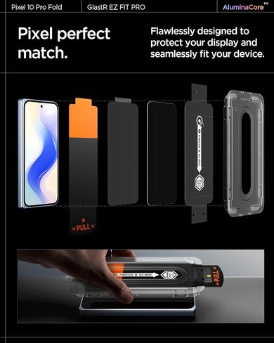 Spigen Tempered Glass Screen Protector [GlasTR EZ FIT] designed for Pixel 9 / Pixel 9 Pro [Case Friendly] - 2 Pack in Saudi Arabia