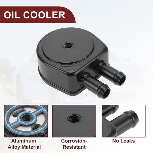 Engine Oil Cooler for Ford Escape No.1S7Z6A642AAA | Transmission Oil Cooler Black Aluminum Alloy 1 Pc for Mercury Mariner in Saudi Arabia