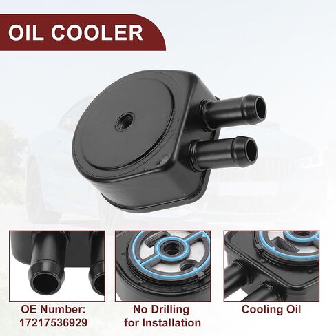 Engine Oil Cooler for Ford Escape No.1S7Z6A642AAA | Transmission Oil Cooler Black Aluminum Alloy 1 Pc for Mercury Mariner in Saudi Arabia