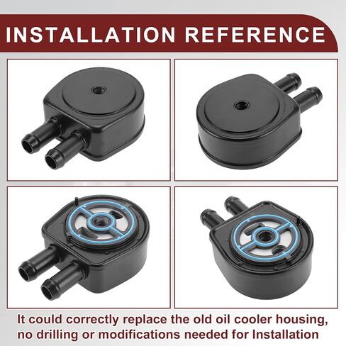 Engine Oil Cooler for Ford Escape No.1S7Z6A642AAA | Transmission Oil Cooler Black Aluminum Alloy 1 Pc for Mercury Mariner in Saudi Arabia