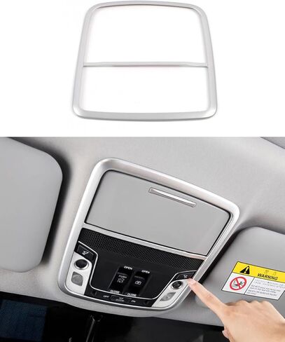 Car Accessories Fit for Honda CRV CR-V 2017-2021 ABS 1PC Car Front Reading Light Frame Style Decoration Trim（Carbon Fiber） in Kuwait