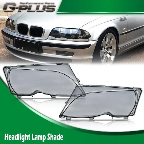 G-PLUS Headlight Headlamp Lense Cover, Compatible with BMW F01 F02 7 Series 740i 740Li 750i 750Li 760i 760Li 2009-2015, Clear Lens Left Right Side 1 Pair in Kuwait