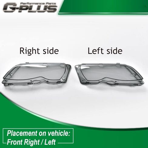 G-PLUS Headlight Headlamp Lense Cover, Compatible with BMW F01 F02 7 Series 740i 740Li 750i 750Li 760i 760Li 2009-2015, Clear Lens Left Right Side 1 Pair in Kuwait