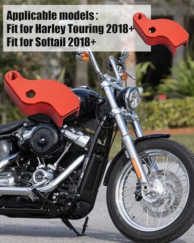 CAQ Motorcycle Neutral Gear Assist Kit Fit for Harley Touring Softail 2018+, Aluminum Alloy Neutral Shift Auxiliary, Black in Kuwait