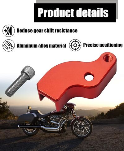 CAQ Motorcycle Neutral Gear Assist Kit Fit for Harley Touring Softail 2018+, Aluminum Alloy Neutral Shift Auxiliary, Black in Kuwait