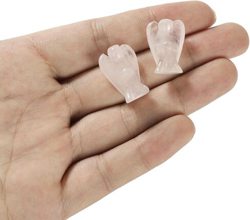 Cute Amethyst Angel Crystals Healing Healing Reiki Pocket Angel Figurine Polished Healing Gemstone Hand Carved Statue Spiritual Gift for Meditation &Home Decor(1Inch). in Kuwait