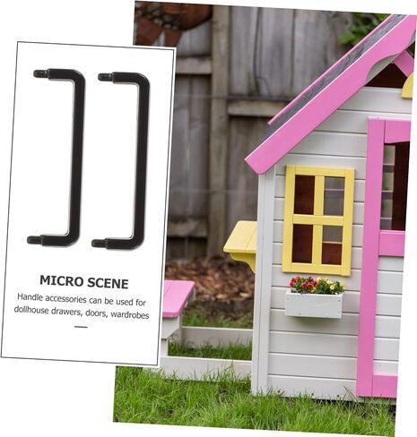 12Pcs Miniature Drawer Handles Antique Style Tiny Door Handles for Dollhouse Furniture for DIY Mini House Accessories for Collectors in Saudi Arabia