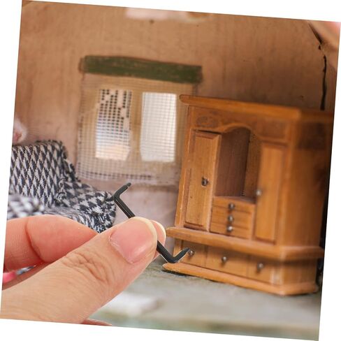 12Pcs Miniature Drawer Handles Antique Style Tiny Door Handles for Dollhouse Furniture for DIY Mini House Accessories for Collectors in Saudi Arabia