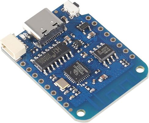 ACEIRMC 5 قطع WeMos D1 Mini V4.0.0 Type-C USB WiFi إنترنت الأشياء على أساس ESP8266 4 ميجابايت متوافق مع Arduino MicroPython Nodemcu (V4.0.0 Type-C) in Kuwait