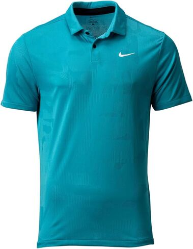 قميص بولو جولف Tour DriFit Jacquard للرجال من Nike، أزرق مخضر/أبيض، مقاس كبير in Saudi Arabia
