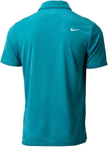 قميص بولو جولف Tour DriFit Jacquard للرجال من Nike، أزرق مخضر/أبيض، مقاس كبير in Saudi Arabia