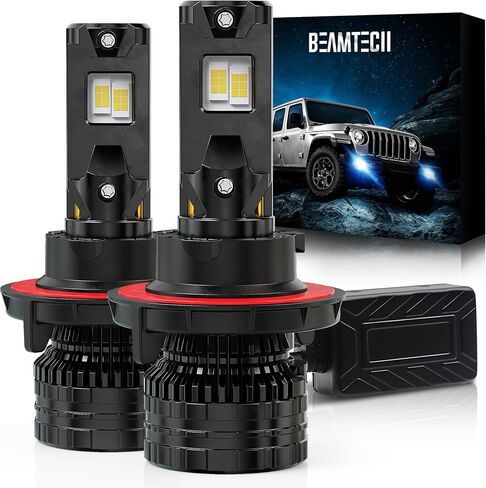 BEAMTECH H11/H9/H8 Bulbs, 900% Brighter Canbus Ready 6500K White Light or Fog Light, 2 Bulbs. in Saudi Arabia