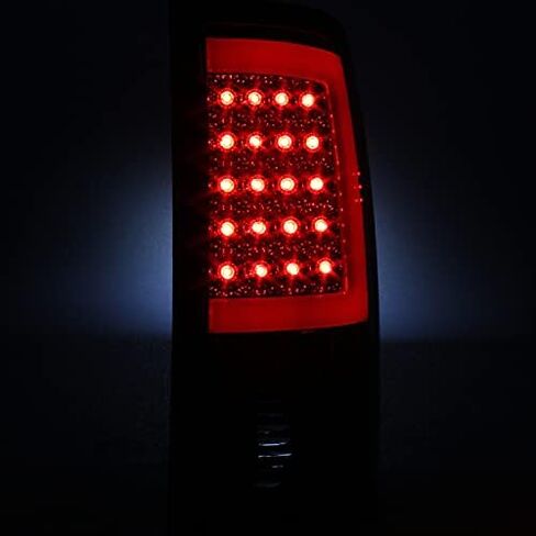 AKKON - For 07-14 GMC Sierra 1500 2500 3500HD Pickup Black Bezel Smoked Lens C-Shape LED Tail Brake Light in Saudi Arabia