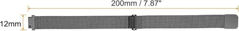 HARFINGTON Stainless Steel Mesh Watch Band Quick Release Metal Replacement Watch Strap with Magnetic Buckle for Men Women in Saudi Arabia