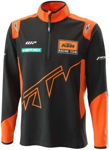 KTM Team Thin Sweater (Small) Black/Orange in Saudi Arabia