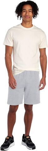 Jerzees Men's NuBlend Fleece Sweat Shorts, 9" Inseam, Jersey Lined Pockets, Inside Drawcord, Cotton Blend in Saudi Arabia