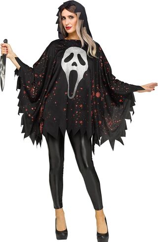 Fun World Glittering Ghost Face® Poncho - Adult in Saudi Arabia