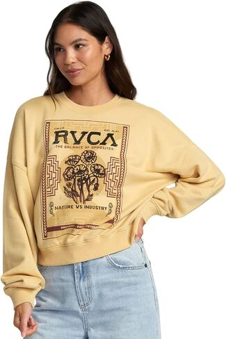 سويت شيرت نسائي من RVCA بتصميم Court Crew in Saudi Arabia