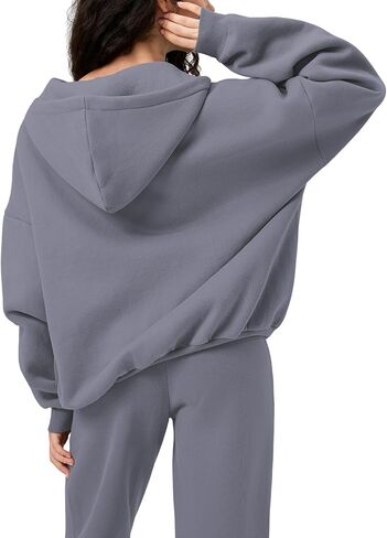 FAIABLE Womens Zip Up Hoodies with Pockets Oversized Sweatshirt Winter Long Sleeve Jackets Fleece Fall Outfits 2025 in Kuwait