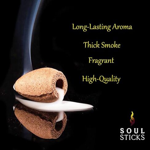 SOUL STICKS Backflow Incense Holder Burner Waterfall Fountain for Home, Office, Yoga, Room Decor & Aromatherapy with 1 Pack of 10 Backflow Fragrance Cones Included (Mountain Peak) in Saudi Arabia